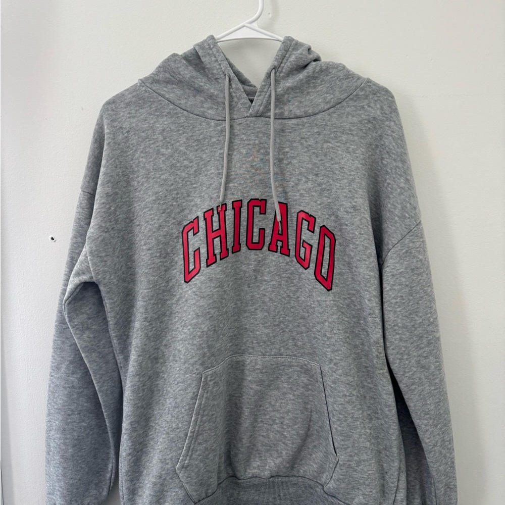 Gray Chicago Hoodie for Women